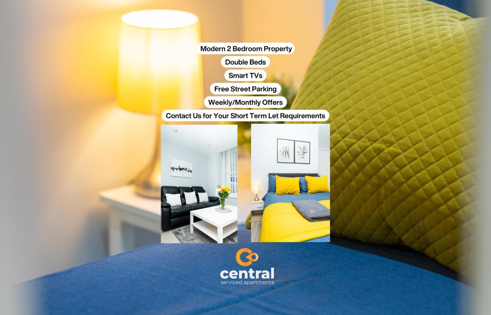 Central Serviced Apartments - 2 Bedroom - Ground Floor - Monthly & Weekly Bookings Welcome - Free Street Parking - 2 Double Beds - Wifi - Smart Tvs In Rooms - Fully Equipped - Heating 24-7 - Contractor & Short Stay Favourite Dundee Kültér fotó